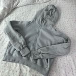 Grey Hoodie Cropped Gray Photo 0