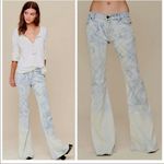 Free People  Discharge Bali Light Wash Flare boho Jeans RARE style 29 Photo 3