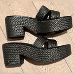 Wild Pair NEW  Black Woven Platform Sandals Womens 12 Photo 2