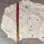 Abercrombie & Fitch  White Denim Jacket, Size Medium Photo 3