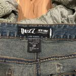 Quizz Denim and Olive Green Layered Bohemian Skirt Size 18 Blue Photo 2