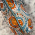 Italian Designer Nuovedive Sequin & Leather Handbag Blue Photo 9