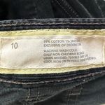 Loft Y2K Vintage Ann Taylor  Corduroy Bootcut Pants Womens 10 Black Slim Stretch Photo 4