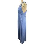Gap  Factory Women's Maxi Dress Halter Jersey Knit Blue Size L Large Photo 1