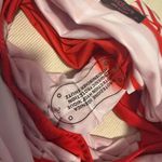 Red and White Striped Swim 2 Piece with Ruched Detail Size XL Photo 9