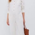 Hatch Vanilla The Everyday Nursing Denim Jumpsuit Photo 0