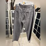 Old Navy  Sky-Hi Straight Secret-Slim Pocket Distressed Gray Jeans Raw Hem NWT Photo 3