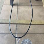 Handmade Y2K Gothic Punk PU leather Necklace ,Silver Snake pendant necklace , Grunge Photo 3