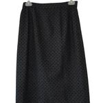 Vintage Rickie Freeman for Teri Jon velvet polka dot skirt Black Size 4 Photo 0