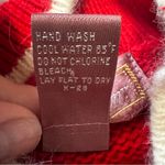 Worthington Women's VTG  Red and White/Cream High Neck Sweater Size 20 W "Medium" Photo 5