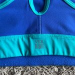 Victoria's Secret  Sport Green and Blue Razerback Sports Bra Size Large Photo 2