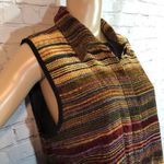 Dress Barn  Knit Vest Metallic Threads Vint… Photo 4