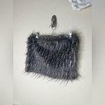 Mud Pie NTM: Night Pheasant Stella Muffler in Gray, Black & White Size OS Photo 4