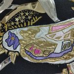 Bonnie Boerer Black Sweater Vintage 1987 Butterfly Appliqué Metallic Embroidery Size M Photo 6