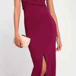 Lulus  XL Own Night Berry Pink Strapless Maxi Party Evening Out Dress Photo 0