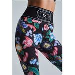 Noli‎ Yoga Eden Floral Leggings XS Black Photo 4