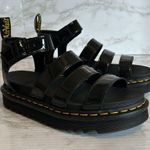 Dr. Martens  ladies blaire platform gladiator sandals in black patent leather 9 Photo 4