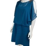 R & M Richards R & M‎ Richards Dress 14 Sheer Top Stretch Cruise Wedding Party Cocktails Photo 4