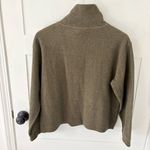 Poetry  Zip Neck Cotton Jersey Forest Green Top. Size 6. Photo 7