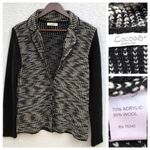 Cocogio Made in Italy‎ Cardigan Sweater Black Photo 1