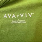 Ava & Viv Green Sleeveless Midi Dress Rayon Spandex Minimalist Resort Wear Sz XL Photo 8