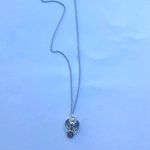 Handmade Antique Vintage Gothic Silver Necklace - Bat necklace - Cat demon with wings Photo 3