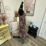 Ann Taylor Brown Tan Halter Midi Sundress Photo 4