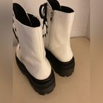 Jessica Simpson  women white platform Combat boots size 6 Euro 36 Photo 8