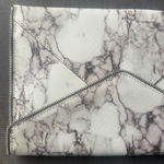 Rebecca Minkoff  Leo Leather Marble Grey Envelope Clutch Photo 11
