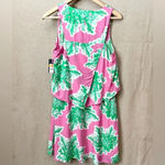 Crown & Ivy Pink and Green Coral Tropicalia Dress Sleeveless NEW Size 8 Photo 8