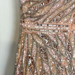 Mac Duggal Embellished One-Sleeve Gown in Rose Gold Size US 8 Photo 14