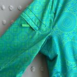 Gretchen Scott Half Zip Pullover St. Lawrence University Sz M Turquoise Kelly Blue Size M Photo 3