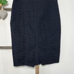 Ann Taylor  Black Pencil Classic Workwear Chic Knee Length Skirt Size 4 Photo 5