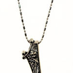 Jack Skellington Santa Coffin Necklace | Tim Burton Goth Christmas Silver Photo 0