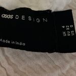 ASOS DESIGN Women Textured White Square Neck Sleeveless Wide Strap Crop Top SZ 0 Photo 2