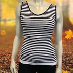 Bar III Underline Black White Strip Tank Top Photo 4