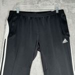 Adidas  Pants‎ Women Large Black Track Pants Lounge Climacool Workout Athleisure Photo 3