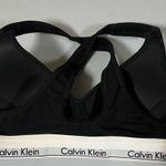 Calvin Klein Black Logo Padded Racerback Sports Bra Bralette Bra-Top Lingerie Size M π€ Photo 3