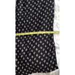 AUW As U Wish Babydoll Smocked Floral Black White Midi Dress Size XL Jumpsuit Photo 7