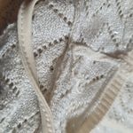 American Eagle  Cream and Silver Sweater Dress Photo 6