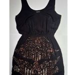 Bebe Black Sleeveless Dress With Copper Sequins Size Small Photo 0