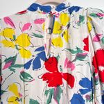 Rixo x Target Women’s White Floral Mock Neck Ruffle Midi Dress Size 2 Photo 8