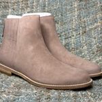 Eileen Fisher Rich Ankle Bootie in Earth Suede Photo 5