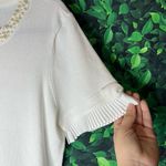 Karl Lagerfeld  Paris white classy short sleeve top size M Photo 9