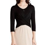 Anthropologie Amadi x  - NWT Cross Wrap Sweater Knee Length Dress Sz S Photo 0