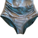 Land's End | Tie Dye Blue One Piece Swim Suit Adjustable Strap Padded Size Large Photo 2