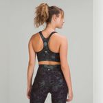 Lululemon  Iridescent Foil Set Wunder Train Leggings 25” Longline Bra Black 4 Photo 2