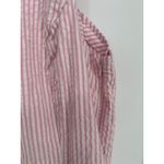 Vermont Country Store Pink Striped Seersucker Shift Dress 3X Lace Trim Beach Photo 4