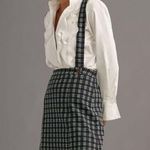 Anthropologie Maeve Plaid Pinafore Skirt NEW Size 6 Photo 1