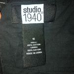 Studio 1940 Black Embroidered Halter Dress Photo 4